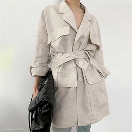 [EWQ] Korea chic Puff Sleeve loose casual ladies robe summer product printed dress trendy clothing Vestido 210930
