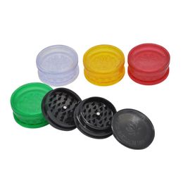 Wholesale Mini Plastic Herb Grinder 30MM 2 Parts Grinders Tobacco For Smoking Spice Crusher Hand Muller