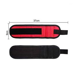 Magnetic Wristband Super Strong Magnets Electrician Wrist Tool Belt 1680D Ballistic Polyester Screws Storage Holder Bags