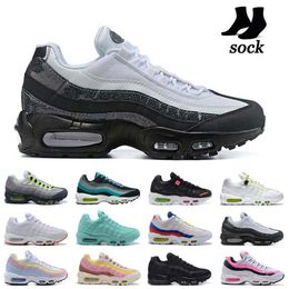 Air Max 95 Essential WMNS Blanco Negro Rosa – juanma-shop
