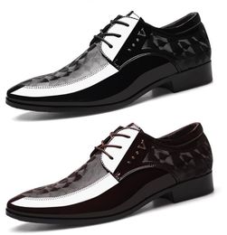 Office Men Formal Shoes Leather Luxury Fashion Groom Wedding Shoes Men Oxford Shoes Dress 38-48