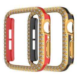 apple watch protector 42mm UK - for Apple Watch 45mm Cases Laser Bling Diamond Hard PC Protector Cover 41mm 44mm 42mm 40mm 38mm