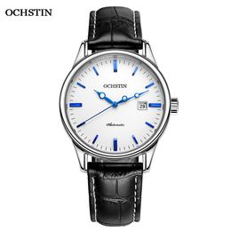 Herren Mechanische Automatikuhr Saphir Edelstahlgehäuse Business Armbanduhr Top Marke Luxus OCHSTIN Geschenk für Mann Uhren Q0902