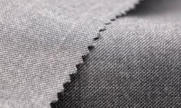 WT66788-502 Pure wool high count worsted fabric [Dark Grey Mixed Sharkskin W100](901)