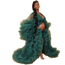 Luxury Ruffles Pregnant Women's Prom Dresses Maternity Long Robes for Photo Shoot Plus Size Sexy Evening Gowns