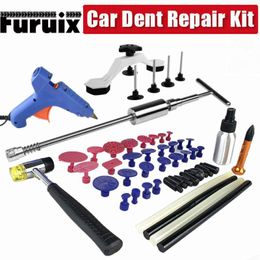 auto body dent puller tools UK - Professional Hand Tool Sets Paintless Dent Repair Tools Kit Auto Body Lifter Puller With Glue Tabs Gun Sticks