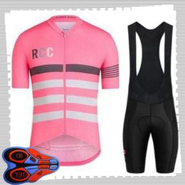 RAPHA team Cycling Short Sleeves jersey (bib) shorts sets Mens Summer Breathable Road bicycle clothing MTB bike Outfits Sports Uniform Y21041429