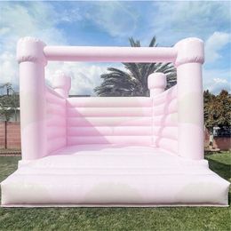 3.8X3.8X3.5m FULL PVC Commercial Residential Inflatable Bouncer Tent White Jumping Bouncy Castle Jumper bounce House For Wedding Event Party ship