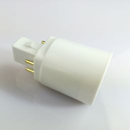 GX24 to E27 converter Lamp Light Bulb Adapter Holder Base Converter PBT Material Fire Restitance