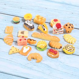 Simulation Bread Cake Egg Tart Hamburger Food Cute Hanging Charm Patch Diy Mobile Phone Case Earings Accessories