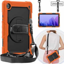 360 Rotation Hand Strap&Kickstand Funda Tablet Samsung Galaxy Tab A7 10.4 Case 2020 SM T500 T505 T507 SM-T505 Protective Cover