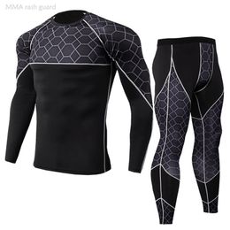 High Quality Men Winter Thermal Underwear Long Johns Men The Right Size Compression Underwear Men's Clothing Winter First Layer 210910