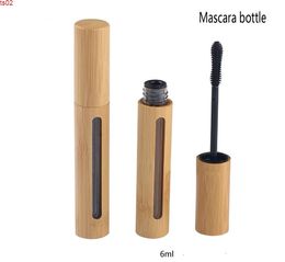 50Pcs/Lot 6ml high-grade bamboo empty mascara tube/lip gloss bottle/eyelash tube natural cosmetic packaging SN067goods