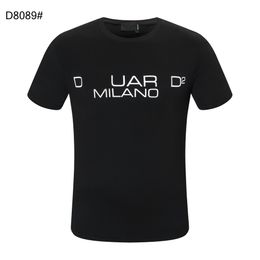 MEN casual Mens Designer hip-hop Polo shirt T shirts Letter Print short sleeve white collar summer Polos Tops Tee M-xxxl black D8089 dsquared2 dsquared 2 dsq