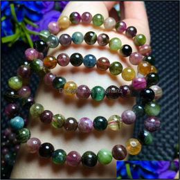 Bracelets Jewelry Natural Colorf Crystal Beads Bracelet 7Mm Beaded, Strands Drop Delivery 2021 Cspqx