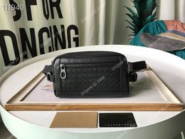 Top-selling Bra bags men's and women's leather runner's fashion fanny pack hip sporty bag's luxury goods hand-woven back plaid bag Matching shoulder Wallet