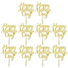 Other Festive & Party Supplies 10pcs Mother's Day Cake Plug-in Ornament Insert Cards Ornaments