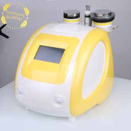 High Quality Yellow Colour 40K 25K Cavitation RF Slimming Equipment Radio Frequency Weight Loss Massage Super Power Instrument