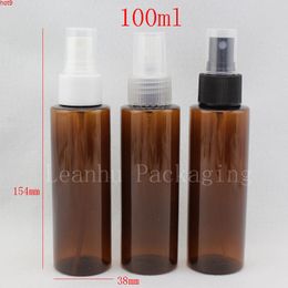 100ml brown Coloured spray pump plastic bottle with sprayer ,empty travel size bottles, personal care cosmetics packaginggood qty