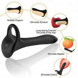 Nxy Cockrings Sex Toys Man Penis Ring Vibrator Long Lasting Orgasm Massager Erection 1210