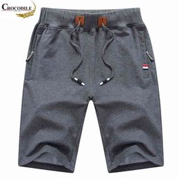 brand Jogger Shorts casual Fashion Summer Mens Beach Cotton Casual Male homme Brand Clothing 210806