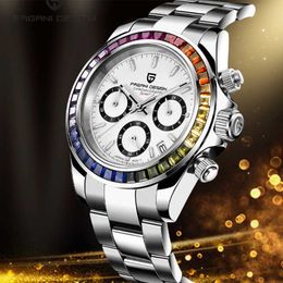 Wristwatches PAGANI DESIGN Fashion Watch Men Sport Quartz Clock Stainless Steel Business Waterproof Relogio Masculino