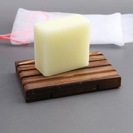 Natural Wooden Soap Boxes Toilet Convenient Charcoal Soaps Tray Holder For Bathroom 6.3x10cm 3 9zz Q2