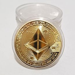 Antique Collection Creative Collectibles Ethereum Non currency Imitation Plated Gift Commemorative coins Souvenir Metal Gold