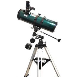 Parabolic 4.5 inch Equatorial 114 mm Reflector Astronomical Telescope High Power Mount Space Star Planet Moon Saturn Jupiter