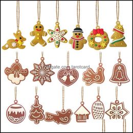 Christmas Decorations Festive & Party Supplies Home Garden Ornament Wind Chimes Birds Snowflakes Shaped Xmas Tree Pandant For Birthday Decor