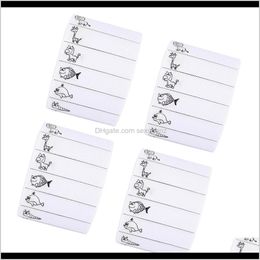 Notions Tools Apparel Drop Delivery 2021 400Pcs White Animal Fabric Clothing Name Label Tages Kids Sewing On Patches Lj3S6