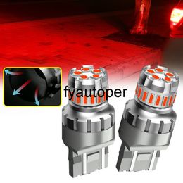 2pcs T20 7440 7443 Red Strobe Flash Blinking Brake Tail LED Lights Parking Bulbs Exterior Parts Universal Car Tuning Accessories