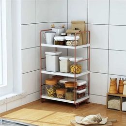 Kitchen Shelf Storage Frame Seasoning Removable Combination Bathroom Finishing Organiser Rack 211112