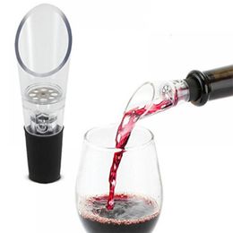 White Red Wine Aerator Pour Spout Bottle Stopper Decanter Pourer Aerating Wines Bottle Pourer Wine Pourers Bar Tools T2I52120