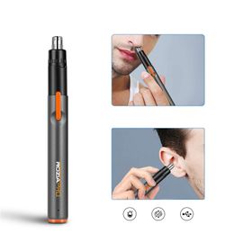 Electric Ear Hair Trimmer Effctive Men and Women with USB Fast Charge Low Noise Mini Pen-grip Portable Nose Epilator