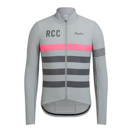 Mens Rapha Pro Team Cycling Long Sleeve Jersey MTB bike Tops Outdoor Sportswear Breathable Quick dry Road Bicycle Shirt Racing clothing Y21041601