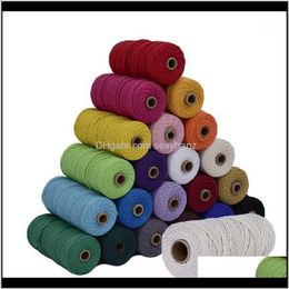 Yarn 5Pcs Cotton Cord M String Diy Twisted Craft Rame Wall Hanging Home Textile Decorative 110Yardspc1 Zvomc Ds5Vp