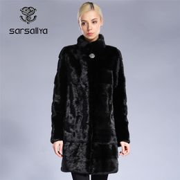 Mink Coats Women Natural Fur Real Coat Female Genuine Jackets Long Ladies Winter Clothes Oversize 7XL 6XL 5XL 211220