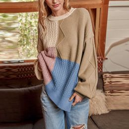 intage Oversized Knitted Sweater Women Elegant Thick Loose Sweater Pullovers Female Korean Fashion Solid Knitted Tops Y0825