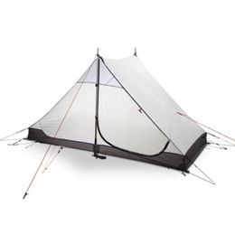 3F ul gear High quality 2 persons 3 seasons and 4 inner of LANSHAN 2 out door camping tent 220216