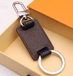 2022 Leather Letter Printing Keychains High Quality Metal Handmade Unisex Fashion Key Ring Couple Car Pendant Keychain Jewellery Gift