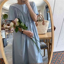 Plus Size Summer Shirt Dress Evening Female Vintage Party Oversize Short Sleeve Beach Women es Robe Vestido Prom 210423