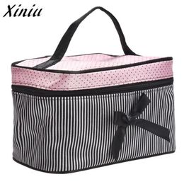 Distribuidores de Descuento Bolsa De Maquillaje A Rayas 2021 en Venta