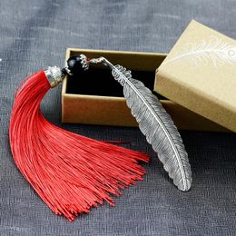 Bookmark Classical Tassel Feather Metal Chinese Style Book Markers Christmas Gifts For Teachers Student Prize School Supplies