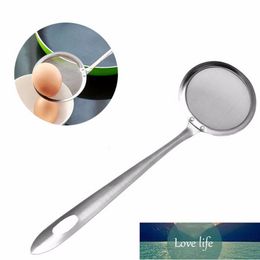 1PC Stainless Steel Colander Spoon Filters Oil Filter Grid Scoop Kitchen Round Oil Foam Scoop Oil Filter Network Filtering Tool