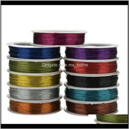 Festive Party Supplies Home & Garden40M Rolling Iron Craft Wire 0Dot5Mm Spool Soft Diy String Jewellery Metal For Decorative Flowers Wreaths Pa