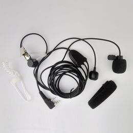 Walkie talkie earphone finger single microphone tube earphone three external single customer