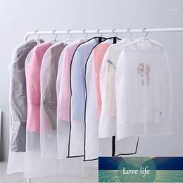 Storage Boxes & Bins Door 10pcs Hanging Clothes Garment Bag Translucent Suit Overcoat Dust Cover Pockets1