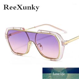 Sunglasses hield Men Women Fashion Colour Lens Alloy Frame High Quality One Piece Brand Designer Shades Eyewear UV4001