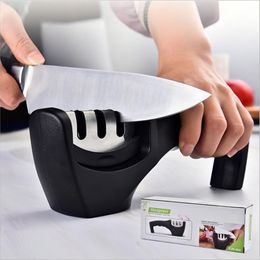 Knife Sharpener tool 3 stages Professional Diamond Coated Fine Rod Knives Shears and Scissors Sharpening Stone Stainless Steel Blades